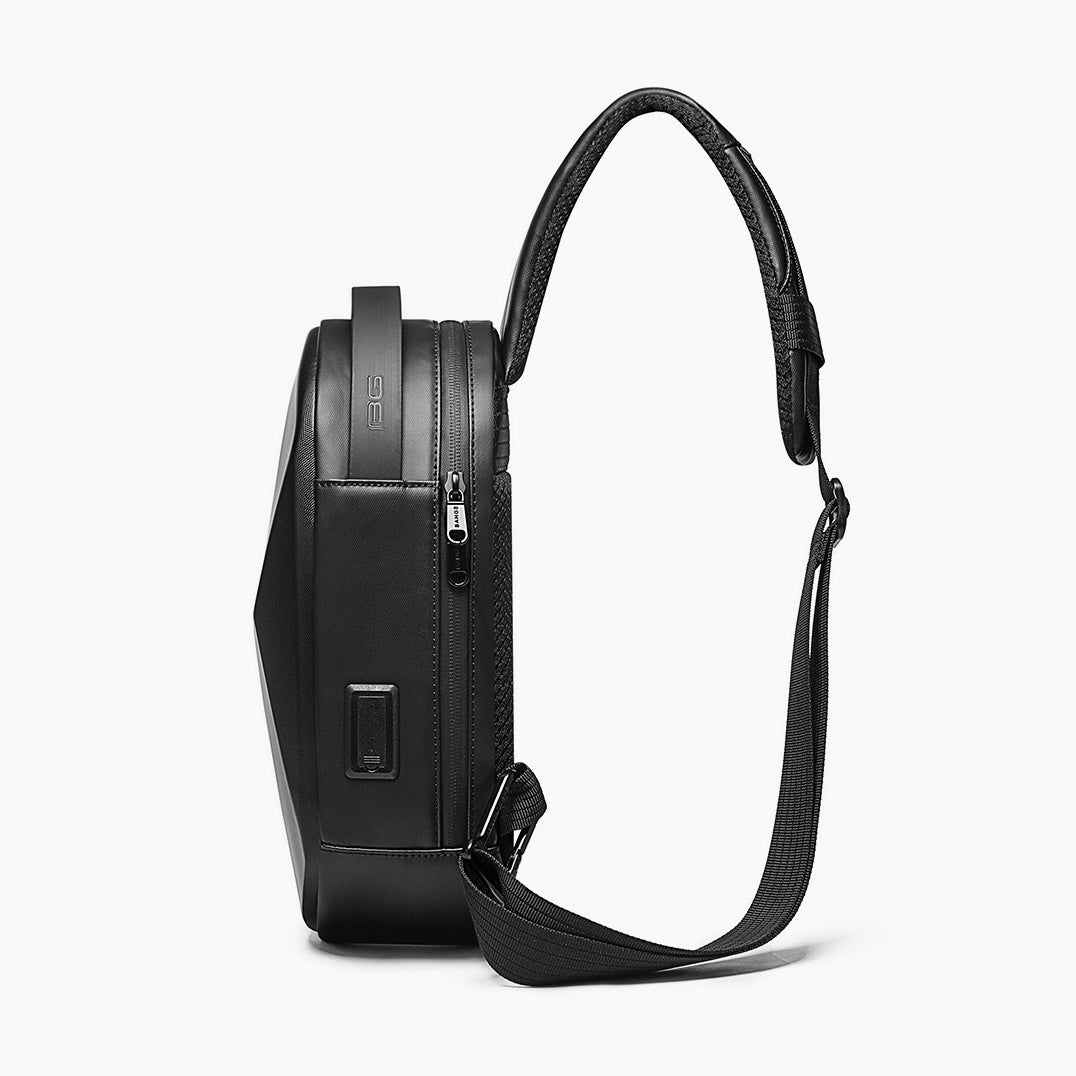 Bange - Bange Crashpak - Bolsa Tiracolo Masculina Rígida e Impermeável - Bolsas de ombroMy Bange - &cor_Preto